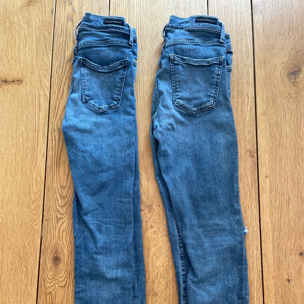 Citizens Of Humanity Blue Skinny Jeans